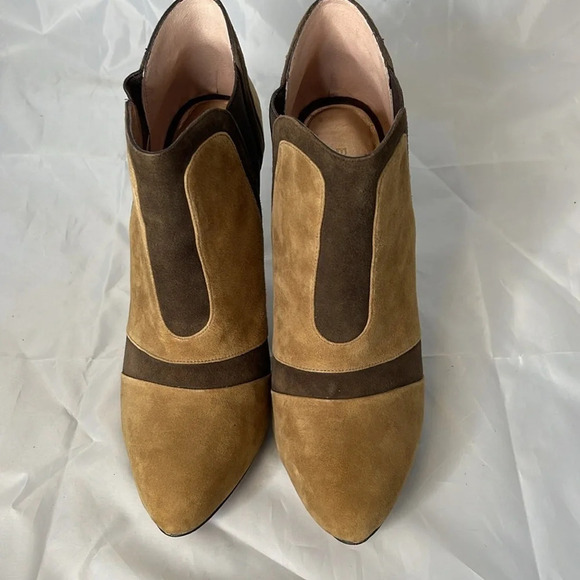 BGBGENERATION 2 Tone Brown Laddies Leather Booties Hidden 1/2” Platform Size 10 - Picture 7 of 14